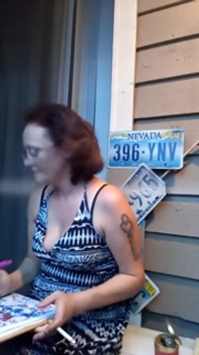 Smoking and conversation with Hot Milf