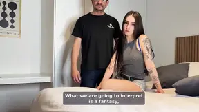 Humiliated by a Debt in Front of Her Boyfriend