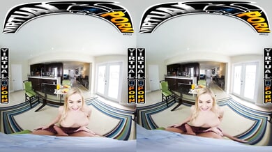 Sera Ryder and Caitlin Bell star in intense POV blowjob scenes in a sleek modern setting