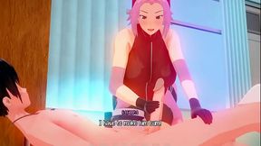 Sakura gives stranger handjob. Crossing lust gameplay