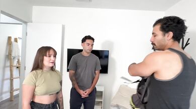 Rubbing Oil On My Step Sis Naked Body ~ Perfect Stroke MD