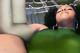 Hot ebony girl gets her ass pounded hard