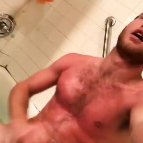 Oily Muscular Masturbation