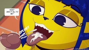 Ankha Sucks Off Isabelle For Some Money