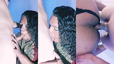 Novinho fazendo tempo que não comia um cuzinho