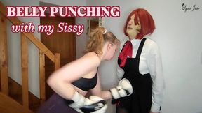Belly Punching with my Sissy