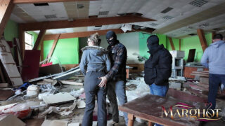 Hot girl takes intense anal gangbang