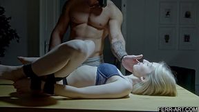 Blonde teen stepsister Sweet Lina is prepared to breach a taboo