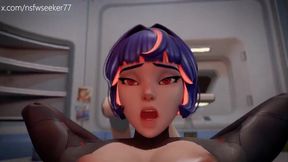 Muscular Futa Brigitte Fucks Juno