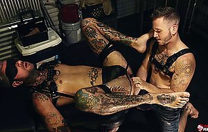Stud Andrew Delta buttfucks a submissive Ryan Sebastian