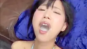 Tsubaki's Ultimate Bukkake Cum Swallow Show - Japanese Beauty at Her Best!
