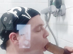 t girl showering and log