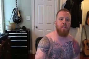 Ginger Tatted Muscle Otter Spunks