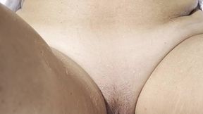 So hot out this amateur MILF needs to ice her big tits and pussy to cool off - DustyRose
