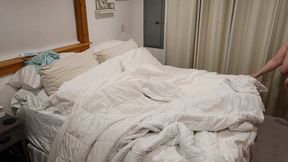 Out of breath while making the bed!