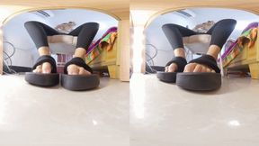 3DVR180 LINGLLING office thick-soled sandals humiliate and trample dwarves