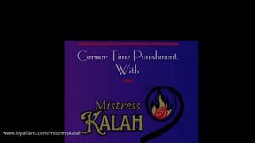 Corner time punishment