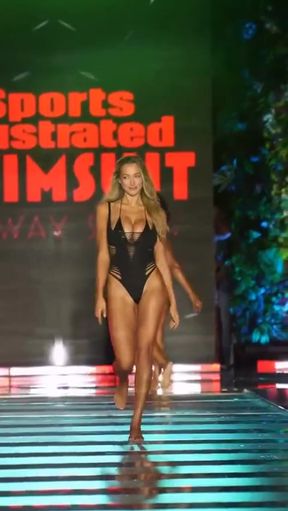 Sports Illustrated Swimsuit Model Walks Runway