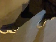 Pupper Fox public flashing soft cock Zg cock and ball ring