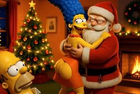 Santa's Secret Visit to Marge: Christmas Butt