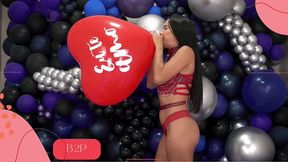 Dani Sensual Blow to pop Heart Shapped 16" Balloon