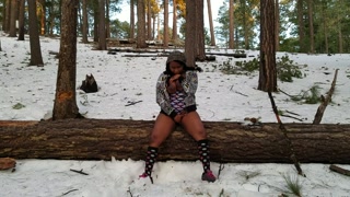 Outdoor. Load Moaning. Anal Beads and Anal Plug Orgasm.