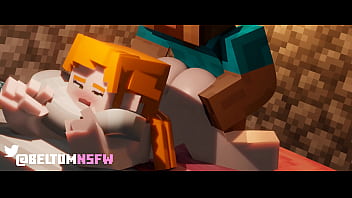 Minecraft animation - Alex x Steve (Rainy day)