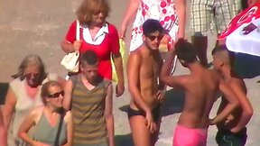 Let's spy next door Italian males in speedos 1u1y