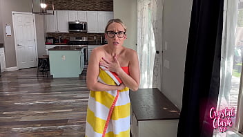 Stepmom Gets Caught Skinny Dipping!