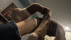 Another roomie Footjob