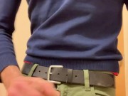 Masturbating in a public bathroom in an office building before a doctors appointment.