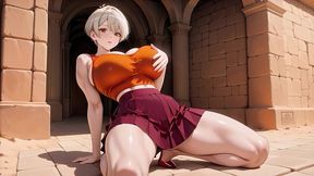 big tits blonde planned sunbathe ended in overflow haha