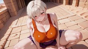 big tits blonde planned sunbathe ended in overflow haha