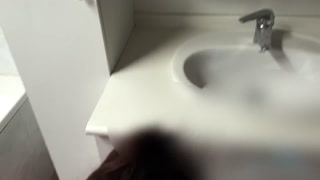 Oh no ! TFHOUSEWIFE caught me masturbating and began to stroke and suck that wet cock. CIM