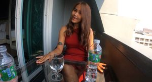 Homemade Thai teen sweetie picked up in a mall and taken home for love massage