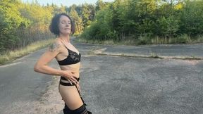 👠 Laufvideo in Leder-Highheel-Stiefeln