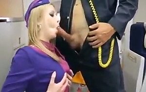 Sunny Lane Flight Attendant Blowjob