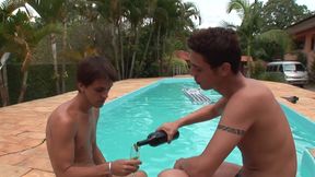 Gay poolside fun - Movie
