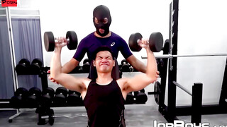 Anal surprise: Gym Buddy Fucks His Trainer's Handsome Asshole