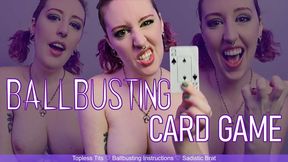BALLBUSTING CARD GAME - Arrogant & Sadistic Extreme CBT Game by Miss Faith Rae with Pain Play and Humiliation - 4k