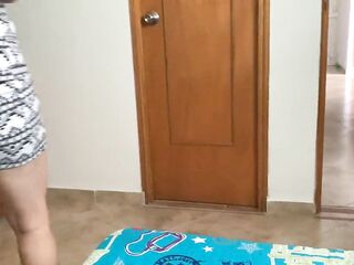 Slutty maid undresses for cash during the time that her boss's wife is away