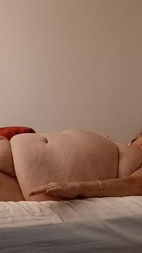 I Am Being Silly as My Boy Friend Adjust the Camera! I Spread My Legs and Jiggle My Belly Boobs Around!