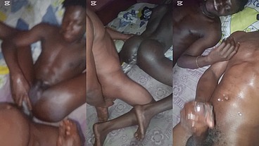 My husband making love to me by drilling my boy pussy