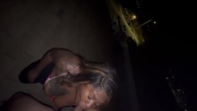 Suck daddy’s dick outside on top of the roof????????