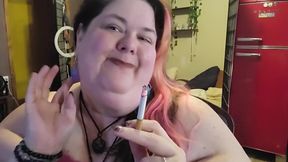 SSBBW Smoking While Playing with My Neck and Massive Arms