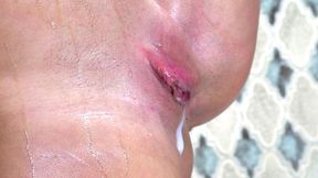 Peta Jensen ~ Sexy Brunette in XXX Shower Cream Pie Masturbation