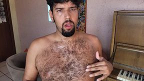 Hairy Bear Full Body Tease