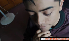 SayUncleNetwork.com - Young Latino's double penetration with dick and cum