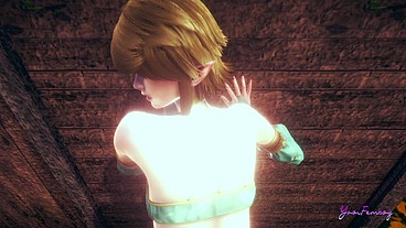 Zelda Yaoi Femboy - Link POV Fucked Against the wall - Japanese Asian Manga anime game porn sissy gay