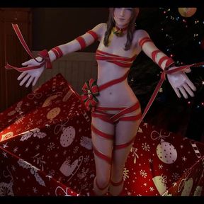 Aerith gives you your Christmas present